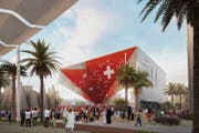 Der Konzern Philip Morris sponsert den Schweizer Pavillon an der Weltausstellung 2020 in Dubai. (Visualisierung: EDA/Präsenz Schweiz)