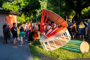"Kraut" mit verspielter Geometrie. (Bild: Johanna Saxen, 19. Juli 2019)