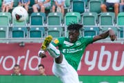 Ein Aktivposten im St.Galler Offensivspiel: Axel Bakayoko. (Bild: Freshfocus)