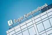«In Einzelfällen» vergibt die Zuger Kantonalbank Hypothekarkredite zu Minuszinsen: Gebäude der Bank in Zug. Bild: Urs Flüeler/Keystone (25. März 2018)