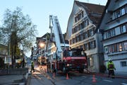 Schlagkräftig präsentierte sich die Feuerwehr Neckertal an ihrer Hauptübung im Mai dieses Jahres. (Bild: Urs M. Hemm, 5. Mai 2019)