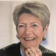 Keller-Suter, wie sie vielleicht im Alter aussehen wird. (Bild: Bearbeitung FaceApp)