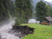 Wenn der Gletschersee auf der Plaine-Morte ausläuft, gehen Trübbach und Simme hoch. (Bild: Keystone/PATRICK HUERLIMANN)