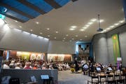 In der Kirche St. Johannes spielten junge Talente im Rahmen der Astona-Förderwoche. (Bild: Maria Schmid, Zug, 25. Juli 2019)