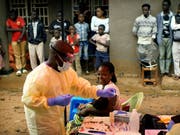 Impfaktion gegen Ebola in der kongolesischen Stadt Beni. (Bild: KEYSTONE/AP/JEROME DELAY)