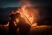 Bei einem Höhenfeuer lässt sich der 1. August besonders geniessen. (Bild: Benjamin Manser, St. Gallen)