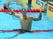 Caeleb Dressel schwimmt auch an der WM in Südkorea von Erfolg zu Erfolg (Bild: KEYSTONE/EPA/ANTONIO BAT)