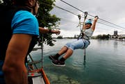 Zug Sports Festival: Entlang der Zuger Seepromenade fand während zwei Tagen das grösste Zuger Sportfestival statt. (Bild: Stefan Kaiser, Zug, 27. Juli 2019)