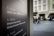 «Es geht um die Meinungsvielfalt»: Eingang zu den Büros von «Die Ostschweiz» an der Marktgasse in St.Gallen.. (Bild: Ralph Ribi)