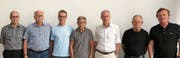 Das IG-Gründungskomitee: Richard Wiesli, Jakob Brunnschweiler, Felix Gmünder, Philipp Schuchter, Rolf Brunner, Kurt Stäheli und Manfred Brunner.Bild: PD