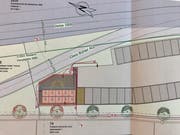 Die Lage der zehn Container auf dem Plan.