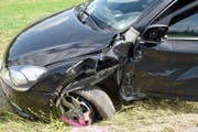 Der Unfall forderte zwei Verletzte. (Bild: Luzerner Polizei)
