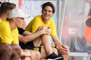 Im Grand Ressort Bad Ragaz bereitet sich der Thurgauer Marwin Hitz mit Borussia Dortmund auf die neue Saison vor. Am Dienstagabend spielt er gegen den FC St. Gallen. (Bild: Claudio Thoma, Altach, 27. Juli 2019)