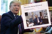 Donald Trump hat am Wochenende den Demokraten Elijah Cummings und dessen Wahlkreis beleidigt. (Bild: Keystone/Screenshot Baltimore Sun)