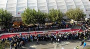 Rodolfos Säulirennen fanden in den vergangenen Jahren jeweils direkt neben dem WEGA-Bauernhof stand. (Bild: Mario Testa, 29.9.2018)