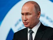 Russland setzt den INF-Abrüstungsvertrag zum Verzicht auf landgestützte atomare Mittelstreckenwaffen mit den USA aus. Staatschef Putin hatte im Februar angekündigt, dass Russland dies tun werde als Reaktion auf die Aufkündigung des Abkommens durch die USA. (Bild: KEYSTONE/AP Pool Reuters/EVGENIA NOVOZHENINA)