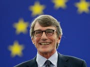 Der Sozialdemokrat David-Maria Sassoli ist am Mittwoch in Strassburg im zweiten Wahlgang mit 345 Stimmen zum neuen Präsident des EU-Parlaments gewählt worden. (Bild: KEYSTONE/AP/JEAN-FRANCOIS BADIAS)