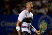 Nick Kyrgios während eines Spiels gegen Stan Wawrinka im Februar. (Bild: Rebecca Blackwell/AP, Acapulco, 28. Februar 2019)