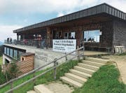 Werbung für den Wildspitz-Gottesdienst.Bild: Charly Keiser (27. Juli 2019)