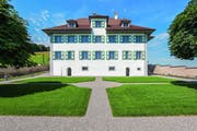 Frontansicht des Landschlosses Castelen in Alberswil. (Bild: Nobilis Estate AG)