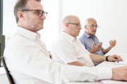Michael Thurau, Markus Blättler und Christoph Tobler bei der Vorstellung des Untersuchungsberichts am 25. Juni 2019. (Bild: Donato Caspari)