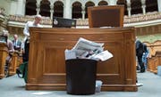 Demokratie ist ein dauerndes Ringen um die bestmögliche Lösung. Das wusste Platon schon – und beschäftigt auch unsere Nationalräte. Bild: P. Klaunzer/Keystone (Bern, 21. Juni 2019)