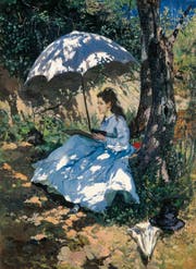 Frank Buchser spielt «Im Sonnenschein» von 1862 mit dem Schatten. (Bild: Kunstmuseum Solothurn)