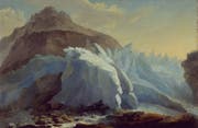 Caspar Wolf: Die Schwarze Lütschine aus dem Untern Grindelwaldgletscher entspringend von 1777. (Bild Kunstmuseum Bern)
