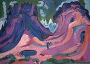 Ernst Ludwig Kirchner hinterlegte die «Amselfluh» 1922 mit kaltem Grün-Bau. (Bild:Kunstmusum Basel)