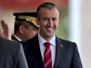 Die USA haben den venezolanischen Industrieminister Tareck el Aissami (im Bild) wegen Drogenhandels zur Fahndung ausgeschrieben. El Aissami ist Vizepräsident von Venezuela und ein enger Vertrauter von Staatschef Nicolás Maduro. (Bild: KEYSTONE/AP/FERNANDO LLANO)
