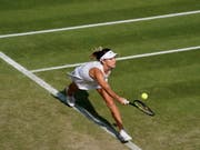 Belinda Bencic fühlt sich auf Platz 18 in Wimbledon sehr wohl (Bild: KEYSTONE/EPA/NIC BOTHMA)