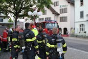 Die Übung der Feuerwehr fand auf dem Marktplatz statt. (Bild: Amy Douglas)