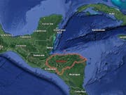 Das Schiffsunglück ereignete sich in der Karibik vor der Küste des mittelamerikanischen Landes Honduras. (Bild: Google Maps)