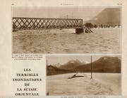 Die zerstörte Eisenbahnbrücke zwischen Buchs und Schaan macht die enorme Kraft des Wassers deutlich.