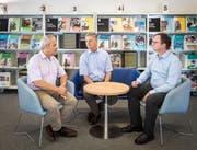 Für alle Jugendlichen das passende Angebot: Ernst Kurzbein, Marcel Volkart und Stefan Curiger (von links) vom Amt für Berufsbildung und Berufsberatung Thurgau. (Bild: Reto Martin)