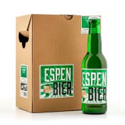 Wurde nicht vom FC St.Gallen in Auftrag gegeben, sondern vom Getränkehandel Piff-Paff: das Espen-Bier. (Bild: PD)