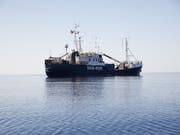 Das deutsche Rettungsschiff Alan Kurdi auf dem Mittelmeer. (Bild: KEYSTONE/EPA SEA-EYE/FABIAN HEINZ / SEA-EYE HANDOUT)