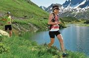 Doris Lüchinger aus Diepoldsau auf dem Weg zu einem fantastischen Resultat und dem Sieg in ihrer Altersklasse am Montafon Arlberg Marathon. (Bild: pd)