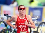 Nicola Spirig kommt bei ihrem Comeback in Hamburg auf Platz 8 (Bild: KEYSTONE/EPA/ROBERT PERRY)