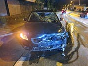 Der alkoholisierte Autofahrer blieb beim Verkehrsunfall in Sulgen unverletzt. (Bild: Kapo TG)