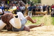 Benji von Ah ist oben auf. (Bild: Alexandra Wey/Keystone)