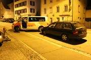 Das Ende der Verfolgungsjagd an der Buchentalstrasse: Das Fahrzeug des flüchtenden Autofahrers rammte einen Patrouillenwagen der Polizei. (Bilder: Stadtpolizei St.Gallen - 8. Juli 2019)