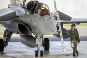 Reif fürs Museum? Französischer Kampfjet Rafale am 21.Mai bei den Flugtests in Payerne VD. (Bild: KEYSTONE/Peter Klaunzer)