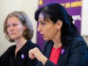 Eine der wichtigsten Forderungen des Frauenstreiks war die Einführung eines Vaterschaftsurlaubs respektive einer Elternzeit. Das Parlament müsse endlich tätig werden, fordern die Gewerkschaften. (Bild: KEYSTONE/PETER KLAUNZER)