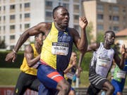 Alex Wilson strebt am Dienstagabend bei Spitzenleichtathletik Luzern den Sieg über 200 m an (Bild: KEYSTONE/JEAN-CHRISTOPHE BOTT)