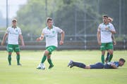 St.Gallens Neuzugang Lukas Görtler am Ball. (Bild:Urs Bucher)