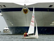 Das Feuer brauch auf einer deutschen Fähre in der Ostsee vor Travemünde aus. (Bild: KEYSTONE/AP/HERIBERT PROEPPER)