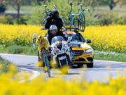 Könnte nach seinen Siegen 2018 und 2019 im nächsten Jahr an der Tour de Romandie den Hattrick anstreben: Der Slowene Primoz Roglic (Bild: KEYSTONE/MARTIAL TREZZINI)