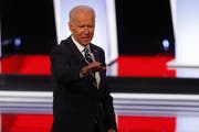 Schon angezählt? Der Top-Kandidat der US-Demokraten Joe Biden. (Bild: AP Photo/Paul Sancya, Detroit, 31. Juli 2019)