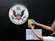 Die USA haben über China verärgert reagiert, weil Peking zahlreiche Angaben über eine US-Diplomatin in Hongkong an die Öffentlichkeit gegeben haben soll. (Bild: KEYSTONE/EPA/CHAN LONG HEI)